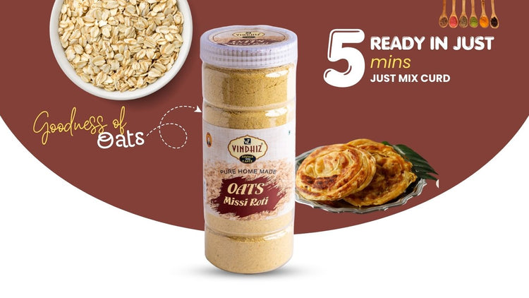 Oats Missi Roti Premix | 500g – Vindhiz