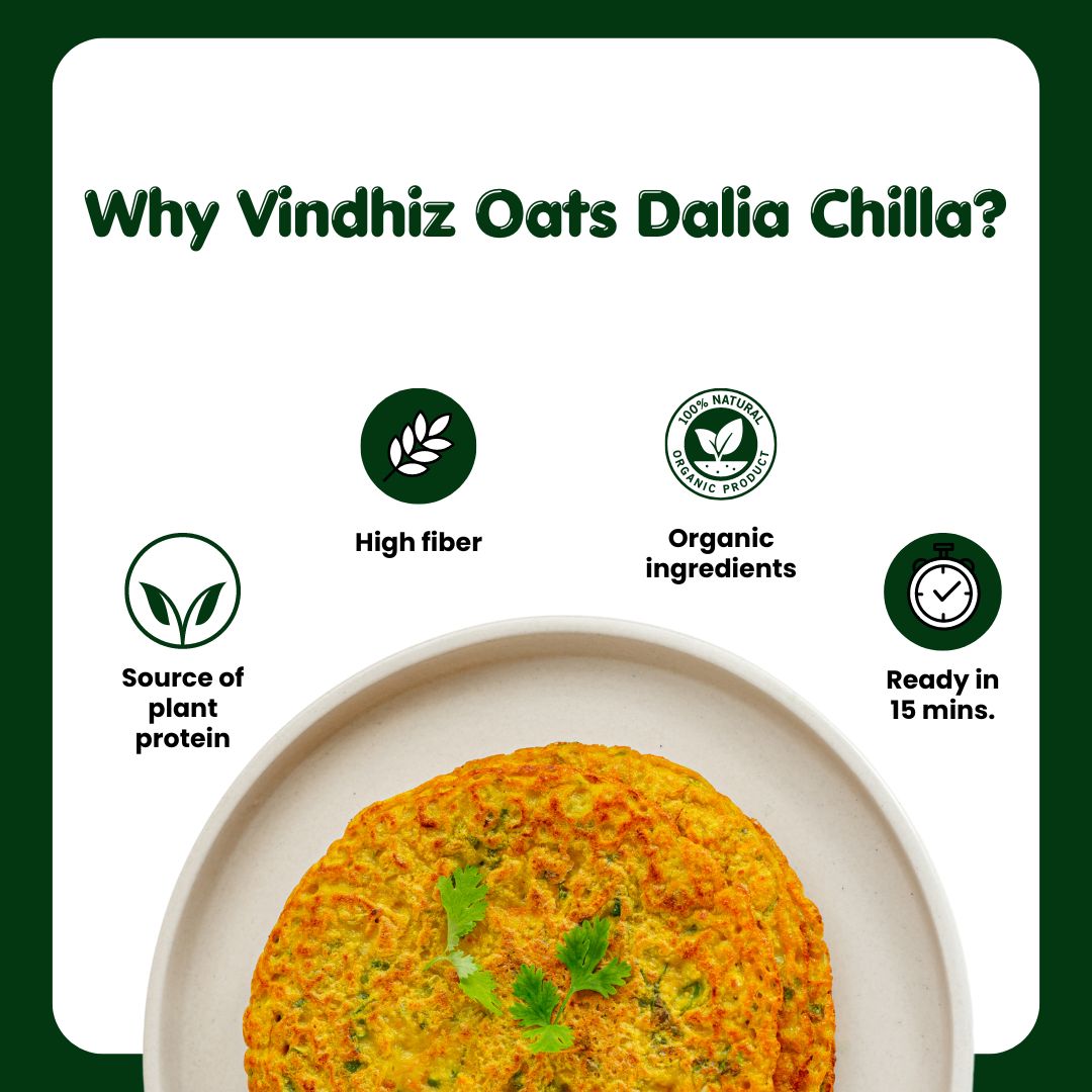 Oats Dalia Cheela/ Dosa Premix | High Protein Breakfast | 500g